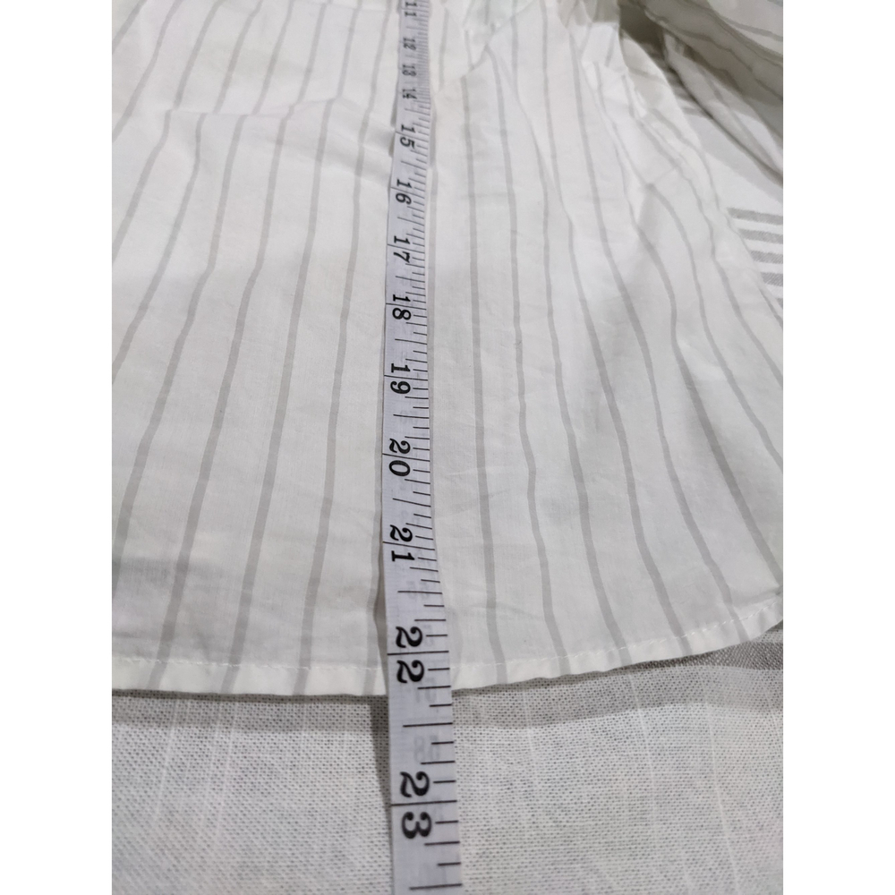 Madewell White Ruffle Tiered Sleeve Top Size Small - Picture 5 of 6
